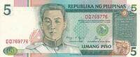 Philippinen 5 Piso Banknote -