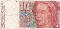 Schweiz 10 Franken Banknote -