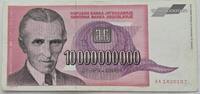 Jugoslawien 10 Milliarden Dinar Banknote -