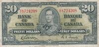 Kanada $ 20 Dollars Banknote -