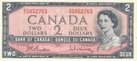 Kanada $ 2 Dollars Banknote, Serie: N/U5852763 -