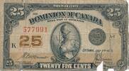 Kanada 25 Cents Banknote -