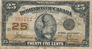 Kanada 25 Cents Banknote -