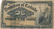 Kanada 25 Cents Banknote -