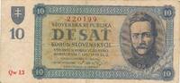 Slowakei Slovakei 10 Korun Banknote -