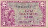 Deutschland BRD Bank Deutscher Länder 2 Mark Kenn-Best A und Serie A -