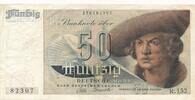 Deutschland BRD Bank Deutscher Länder 500 Deutsche Mark DM Banknote, Franzosenschein -