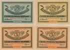 Deutsches Reich Deutschland Pommern 25, 50, 75 Pfennig 4x Notgeld Stettin -