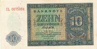 Deutschland DDR 10 Mark Banknote zwei Serienbuchstaben: AB, KN 7stellig -