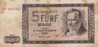 Deutschland DDR 5 Mark Banknote -