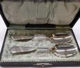 Niederland Antikes Besteck aus Holland 833er Silber Sahnelöffel Silberbesteck 2 Teile -