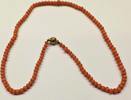 Antike Korallenkette Koralle Kette Collier Korallenschmuck 585er Gold -