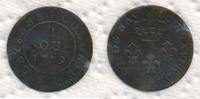 Frankreich 2 Sous 1789 A Colnies de Cayenne Ludwig XVI., 1774-1793 -
