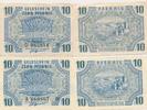 Rheinland-Pfalz 10 Pfennig 2 Banknoten der Landesregierung -