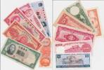 China 6 versch.moderne Banknoten -