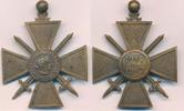 Frankreich Medaille Kreuz mit Schwerter 1914/1917 ohne Band -