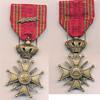 Belgien Kriegskreuz mit Palme ( 1940 ) am orig. Band -