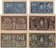 Halberstadt 10 25 50 Pfennig 3x Notgeldscheine Sachsen -
