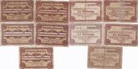 Deutschland 5 x 25 Pfennig Notgeld Gutschein Hannover 5 Stück -
