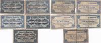 Deutschland 5 x 50 Pfennig Notgeld Gutschein Hannover 5 Stück -