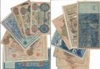 Deutschland Lot von 7 versch.Banknoten Reichskassenscheine bis 1914/ v. 20 bis 1000 Mark -