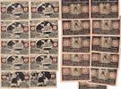 Weissenfels a.d.Saale 11x 50 Pfennig 11 Notgeldscheine der Stadt über Schuhe -