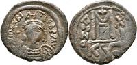Byzanz Follis Maurice Tiberius Follis Kyzikos Cruciger -