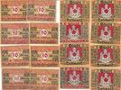 Detmold 10 Pfennig 8x Notgeldscheine der Stadt Detmold -