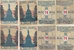 Detmold 25 Pfennig 4x Notgeldscheine der Stadt Detmold -