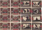 Detmold 50 Pfennig 8x Notgeldscheine der Stadt Detmold -