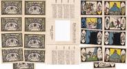 Döbeln 50 Pfennig 9 x Notgeldscheine Ritter Staupitz Geld Sachsen in Original-Umschlag. -