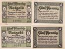 Langewiesen 2x 5 Pfennig 2x Notgeldschein Notgeld Schwarzburg Sonderhausen -