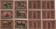 Leer Hannover 25 50 75 Pfennig 1 Mark 6 x Notgeldschein Notgeld -