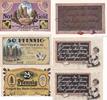 Lehesten 25 50 Pfennig 3 x Notgeldschein Notgeld Sachsen -