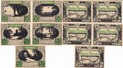 Plön 5x 50 Pfennig Notgeldscheine 5 Stück -