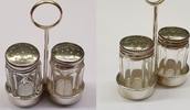 2-teilig Salz-/ Pfefferstreuer-Set Salzsteuer Pfefferstreuer 835er Silber