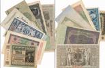 Kaiserreich Banknoten 7 verschiedene 10 - 50 Tausend Mark um 1910 bis 1922 -