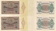 Deutsches Reich 2 x 5 Millionen Mark ( Medaillon ) Reichsbanknote -
