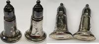 2-teilig Salzsteuer Pfefferstreuer Reed&Barton Sterling Silber -