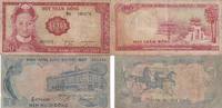 Süd Vietnam 50 100 Dong Geldschein Banknote 2 Stück Lot Viet Nam South -