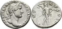 Römische Kaiserzeit Denar Hadrianus Denarius Mars Trophy Spear -
