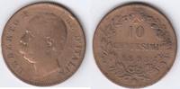Italien 10 Centisime Münze Italia Umberto I. -