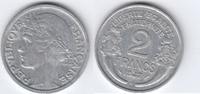 Frankreich 2 Francs Münze Morlo Castelsarrasin Aluminium -
