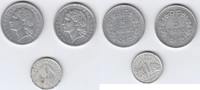 Frankreich 1 5 Francs 3x Münzen -