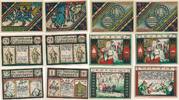 Paderborn Notgeldscheine 2 x 75 Pf.,2 x 1 Mark, 2 x 2 Mark -
