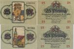 Wunsiedel Notgeldscheine der Stadt 2 x 25 Pfennig -