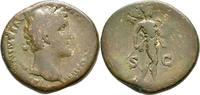 Römische Kaiserzeit Sesterz Antoninus Pius Sestertius Mars Trophy Spear -
