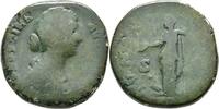 Römische Kaiserzeit Sesterz Faustina II Junior Sestertius Juno Frau des Marcus Aurelius -
