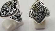 Herrenring 925er Silber Ring Silberring Gr. 64 : 20,5 mm -
