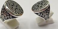 Herrenring 925er Silber Ring Silberring Gr. 65 : 20,8 mm -